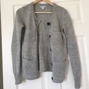 Gray Gap Cardigan